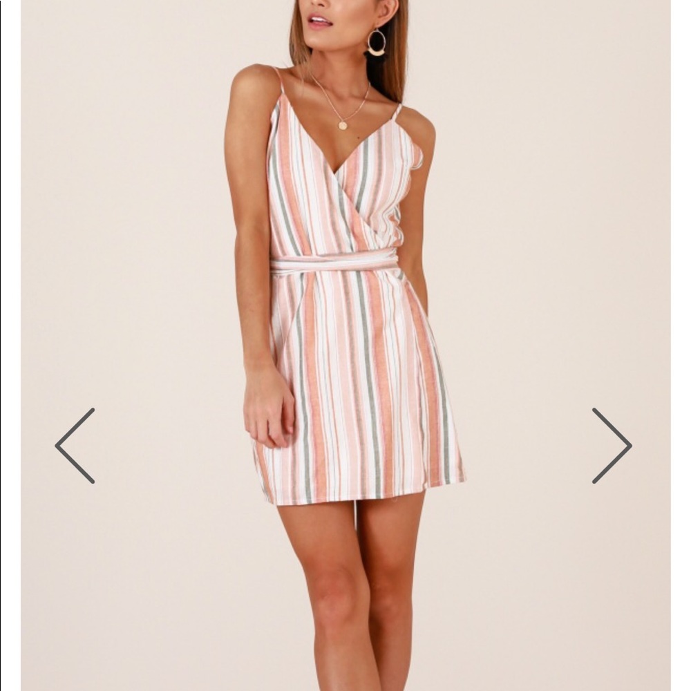 Orange stripped dress 🍊